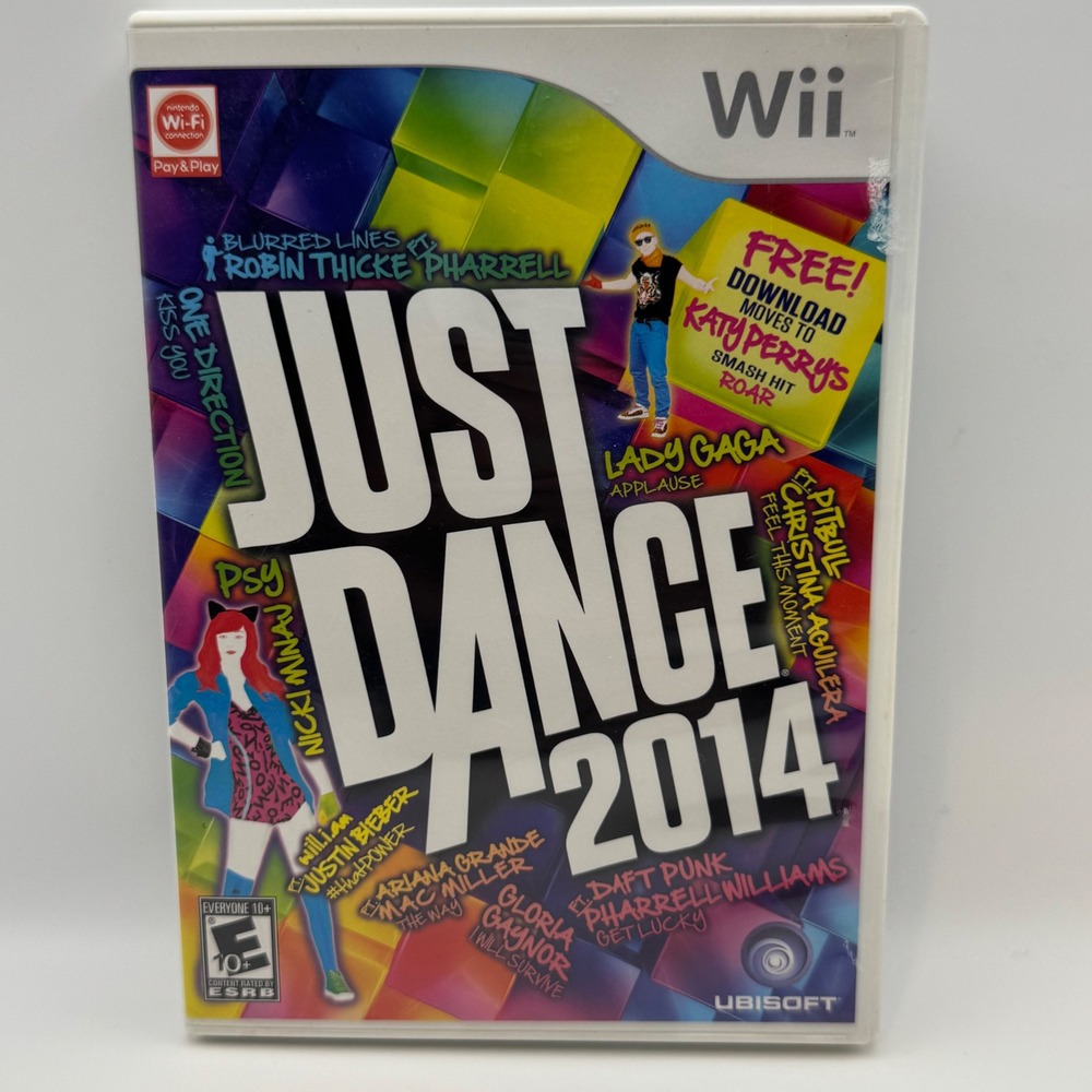 Just Dance 2014 Nintendo Wii Game Ubisoft 2013 Rhythm Music 178224-DISC